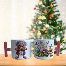 Ghostbastır Design Doğum Günü Emojili Kupa Bardak | Tek Adet 0123