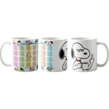 Ghostbastır Design Eğitici Çarpım Tablosu Snoopy Kupa Bardak | Tek Adet K028
