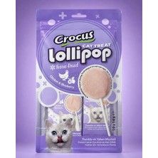 Crocus Kediler Için Tavuklu ve Yaban Mersinli Lolipop 10X1,4 Gram – Ödül ve Atıştırmalık