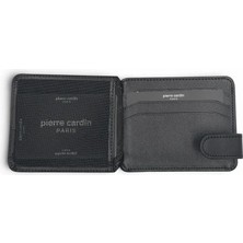 Pierre Cardin Unisex Erkek Kadın %100 Hakiki Deri Kartlık - Kimlik Kartlık Kemerli - Erkek Kadın Deri Aksesuar Hediye - PC-0510