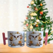 Ghostbastır Design Baykuş Kupa Bardak | Tek Adet 056
