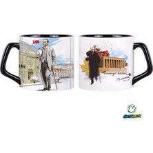 Ghostbastır Design Atatürk Kupa Bardak | Tek Adet 0623