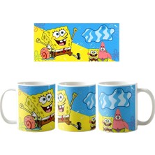 Ghostbastır Design Sünger Bob Kupa Bardak | Tek Adet K0127