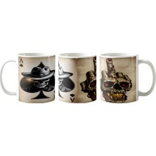 Ghostbastır Design Kurukafa Poker Kupa Bardak | Tek Adet K080