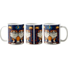 Ghostbastır Design Ikizler Burcu Kupa Bardak | Tek Adet K058