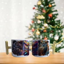 Ghostbastır Design Baykuş Kupa Bardak | Tek Adet 057