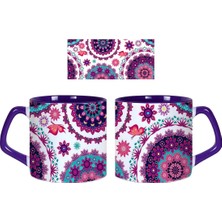 Ghostbastır Design Çiçekli Kupa Bardak | Tek Adet 0111
