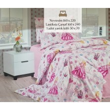 Livoras Home Tek Kişilik Prenses Nevresim Takımı Nevresim 160 x 220 Çarşaf 160 x 240 Yastık 50 x 70CM