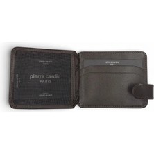 Pierre Cardin Unisex Erkek Kadın %100 Hakiki Deri Kartlık - Kimlik Kartlık Kemerli - Erkek Kadın Deri Aksesuar Hediye - PC-0510