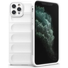 AyrStore Buğz Iphone 11 Pro Kılıf Optimum Silikon - Krem