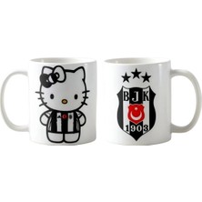 Ghostbastır Design Beşiktaş Hello Kitty Kupa Bardak | Tek Adet K070