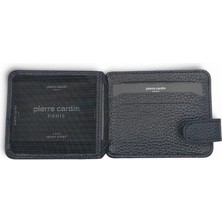 Pierre Cardin Unisex Erkek Kadın %100 Hakiki Deri Kartlık - Kimlik Kartlık Kemerli - Erkek Kadın Deri Aksesuar Hediye - PC-0510