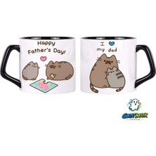 Ghostbastır Design Babalar Günü Pusheen Kupa Bardak | Tek Adet 0634