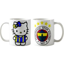 Ghostbastır Design Fenerbahçe Hello Kitty Kupa Bardak | Tek Adet K0110