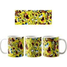 Ghostbastır Design Sünger Bob Kupa Bardak | Tek Adet K0128