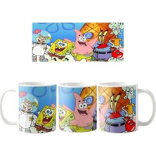Ghostbastır Design Sünger Bob Kupa Bardak | Tek Adet K0126