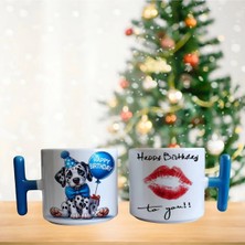 Ghostbastır Design Doğum Günü Dalmaçyalı Kupa Bardak | Tek Adet 0122