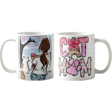Ghostbastır Design Kedi Annesi Kupa Bardak | Tek Adet K072