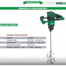 Boya ve Harç Karış. 120MM 21V Dc-4.0 GJ800 Haispro