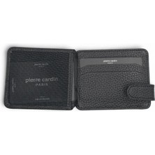 Pierre Cardin Unisex Erkek Kadın %100 Hakiki Deri Kartlık - Kimlik Kartlık Kemerli - Erkek Kadın Deri Aksesuar Hediye - PC-0510