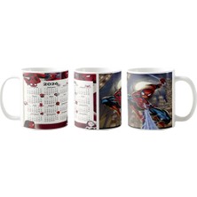 Ghostbastır Design Spiderman Takvim Kupa Bardak | Tek Adet K097