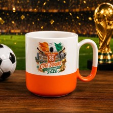 Bk Gift Ekvator Taraftar Temalı 2026 Dünya Kupası Tasarımlı Turuncu Joyful Kupa Bardak
