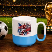 Bk Gift Çekya Taraftar Temalı 2026 Dünya Kupası Tasarımlı Mavi Joyful Kupa Bardak