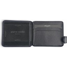 Pierre Cardin Unisex Erkek Kadın %100 Hakiki Deri Kartlık - Kimlik Kartlık Kemerli - Erkek Kadın Deri Aksesuar Hediye - PC-0510