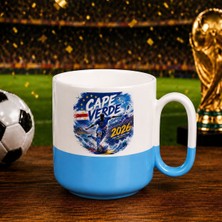 Bk Gift Yeşil Burun Adaları Taraftar Temalı 2026 Dünya Kupası Tasarımlı Mavi Joyful Kupa Bardak