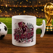 Bk Gift Katar Taraftar Temalı 2026 Dünya Kupası Tasarımlı Hammer Kupa Bardak