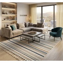 Çerkez Halı Livenza Collection Kaymaz Taban Kilim Halı Tabanlı Suya Dayanıklı Tüy Yapmaz Keçeleşmez 02