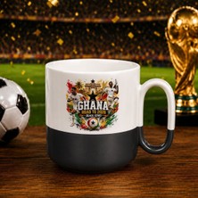 Bk Gift Gana Taraftar Temalı 2026 Dünya Kupası Tasarımlı Siyah Joyful Kupa Bardak