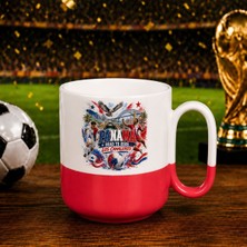 Bk Gift Panama Taraftar Temalı 2026 Dünya Kupası Tasarımlı Kırmızı Joyful Kupa Bardak