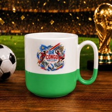 Bk Gift Kongo Taraftar Temalı 2026 Dünya Kupası Tasarımlı Yeşil Joyful Kupa Bardak