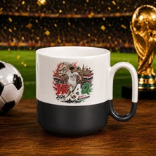 Bk Gift Irak Taraftar Temalı 2026 Dünya Kupası Tasarımlı Siyah Joyful Kupa Bardak