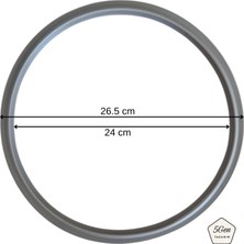 5Gen Tasarım Karaca Marifetli Quick And Safe Düdüklü Tencere ile Uyumlu Lastik, Conta 4+6 Lt
