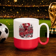 Bk Gift Isviçre Taraftar Temalı 2026 Dünya Kupası Tasarımlı Kırmızı Joyful Kupa Bardak
