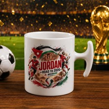 Bk Gift Ürdün Taraftar Temalı 2026 Dünya Kupası Tasarımlı Hammer Kupa Bardak