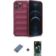 Marsilyan™- iPhone 12 Pro Kılıf Atlas Koleksiyonu - Şeffaf 360 Full Body Arka Koruyucu + Metal Kamera Lens Koruma Cam - Akyl