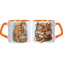 Ghostbastır Design Yaramaz Kedi Kupa Bardak | Tek Adet 5003