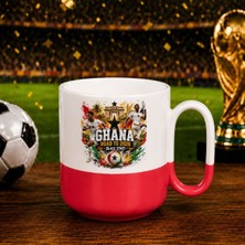 Bk Gift Gana Taraftar Temalı 2026 Dünya Kupası Tasarımlı Kırmızı Joyful Kupa Bardak