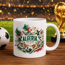 Bk Gift Cezayir Taraftar Temalı 2026 Dünya Kupası Tasarımlı Beyaz Kupa Bardak