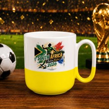 Bk Gift Güney Afrika Taraftar Temalı 2026 Dünya Kupası Tasarımlı Sarı Joyful Kupa Bardak
