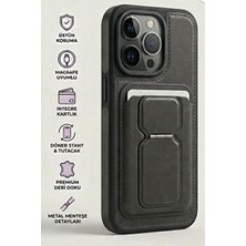 Nare iPhone 16 Pro Max Uyumlu Kartlıklı Kılıf | Cüzdan Bölmeli Darbe Korumalı Şık Tasarım Telefon Kılıfı