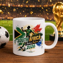 Bk Gift Güney Afrika Taraftar Temalı 2026 Dünya Kupası Tasarımlı Beyaz Kupa Bardak