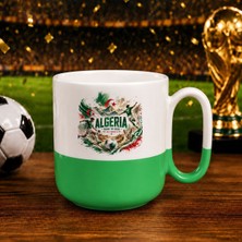 Bk Gift Cezayir Taraftar Temalı 2026 Dünya Kupası Tasarımlı Yeşil Joyful Kupa Bardak
