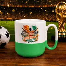 Bk Gift Ekvator Taraftar Temalı 2026 Dünya Kupası Tasarımlı Yeşil Joyful Kupa Bardak