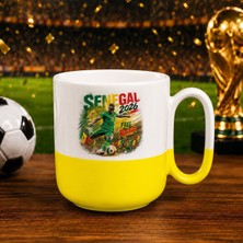 Bk Gift Senegal Taraftar Temalı 2026 Dünya Kupası Tasarımlı Sarı Joyful Kupa Bardak