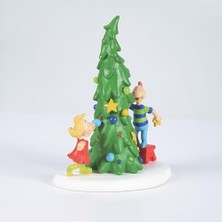 Depo Store Department 56 Dr. Seuss The Grinch Village Whoville Ağacı Figürü, 10 Cm, Çok Renkli