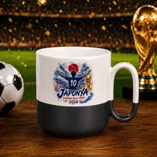 Bk Gift Japonya Taraftar Temalı 2026 Dünya Kupası Tasarımlı Siyah Joyful Kupa Bardak